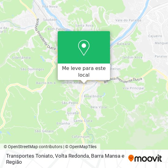 Transportes Toniato mapa