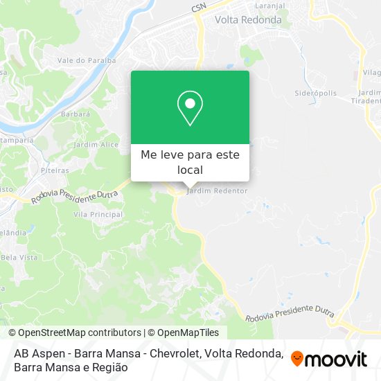 AB Aspen - Barra Mansa - Chevrolet mapa
