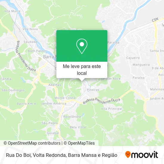 Rua Do Boi mapa