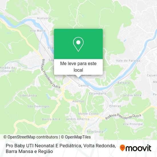 Pro Baby UTI Neonatal E Pediátrica mapa