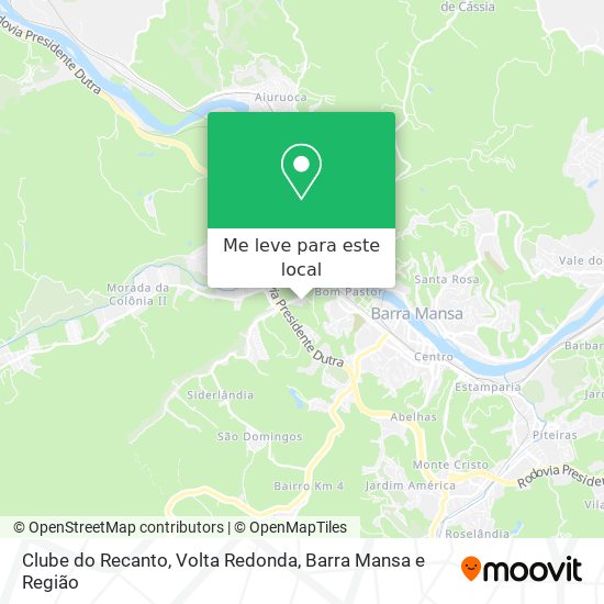 Clube do Recanto mapa