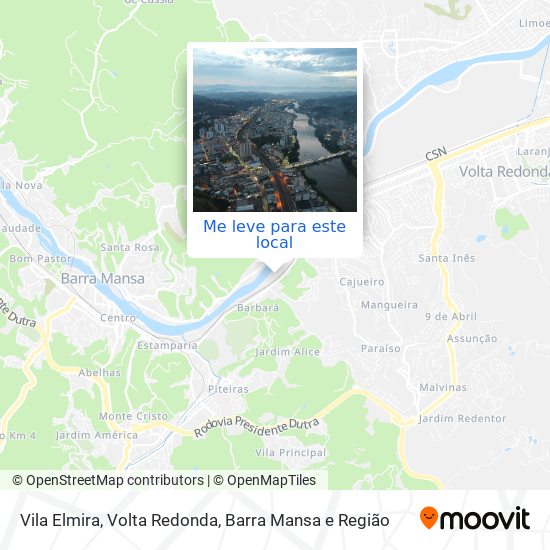 Vila Elmira mapa