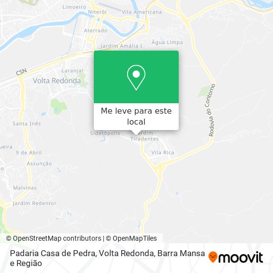 Padaria Casa de Pedra mapa