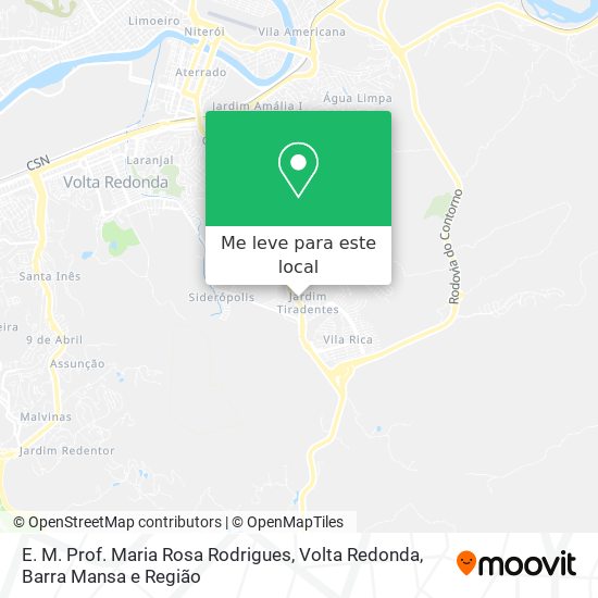 E. M. Prof. Maria Rosa Rodrigues mapa