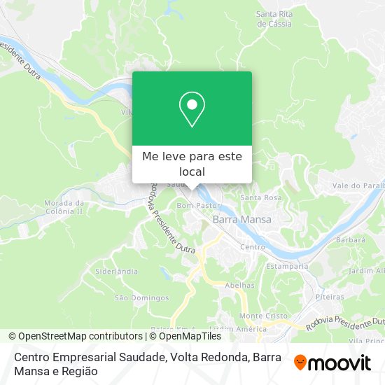 Centro Empresarial Saudade mapa