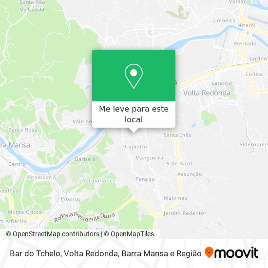Bar do Tchelo mapa