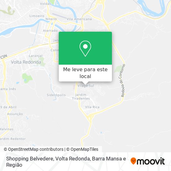 Shopping Belvedere mapa