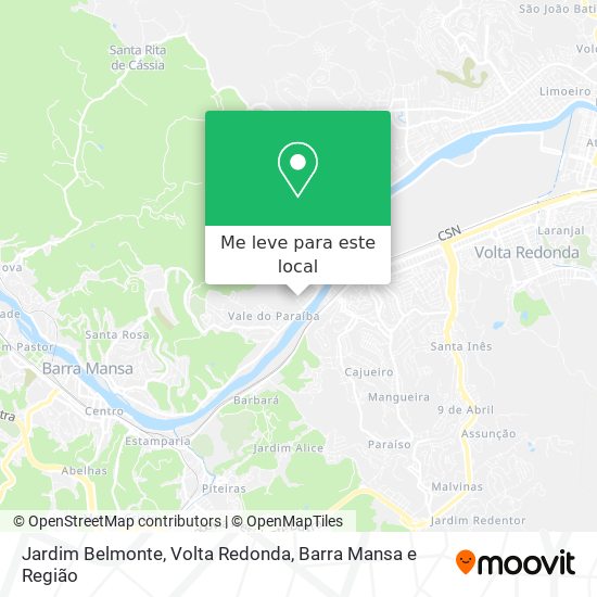 Jardim Belmonte mapa