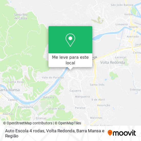 Auto Escola 4 rodas mapa