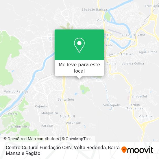 Centro  Cultural Fundação CSN mapa