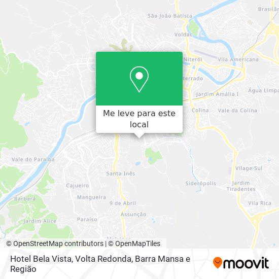 Hotel Bela Vista mapa