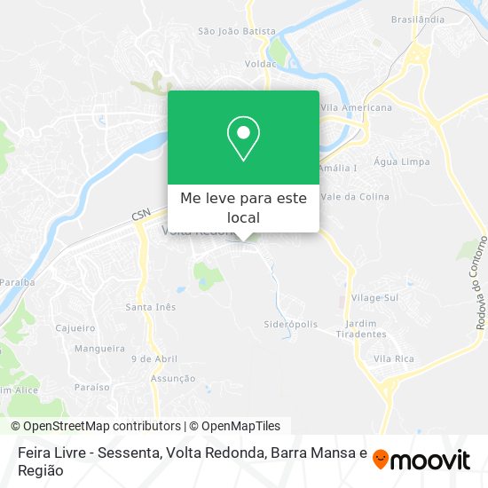 Feira Livre - Sessenta mapa