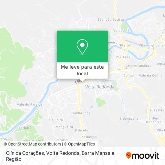 Clínica Corações mapa