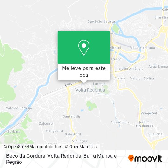 Beco da Gordura mapa