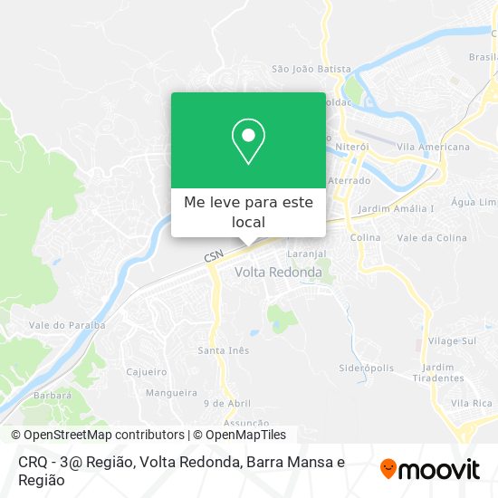 CRQ - 3@ Região mapa