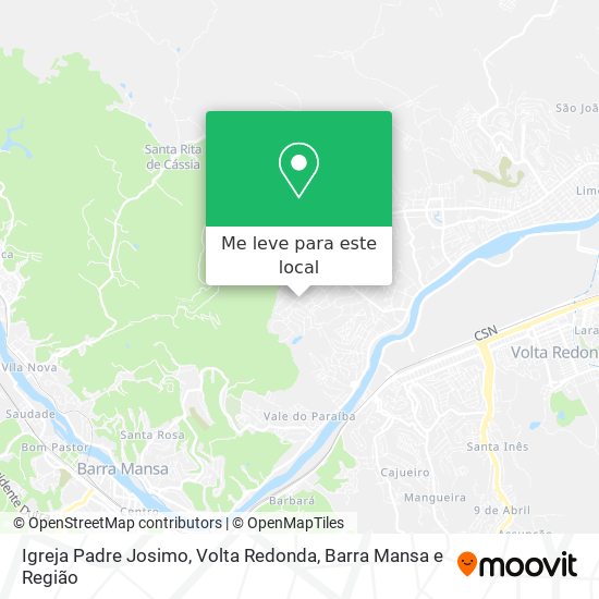 Igreja Padre Josimo mapa