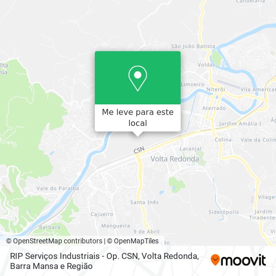 RIP Serviços Industriais - Op. CSN mapa