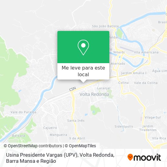 Usina Presidente Vargas (UPV) mapa