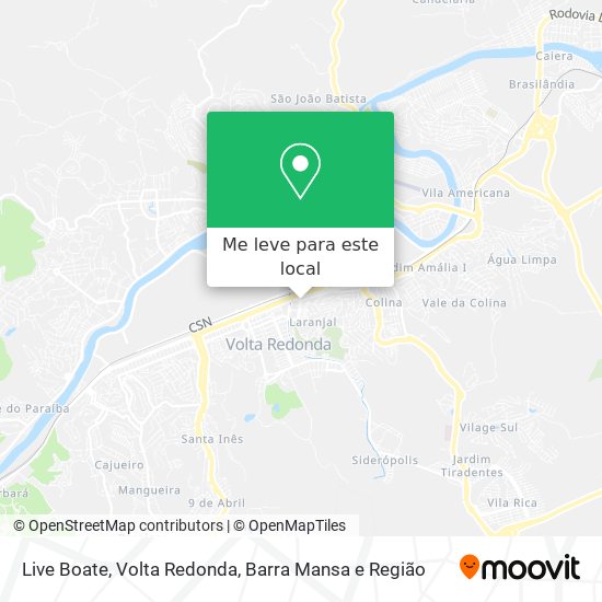 Live Boate mapa