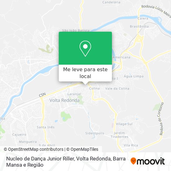 Nucleo de Dança Junior Riller mapa