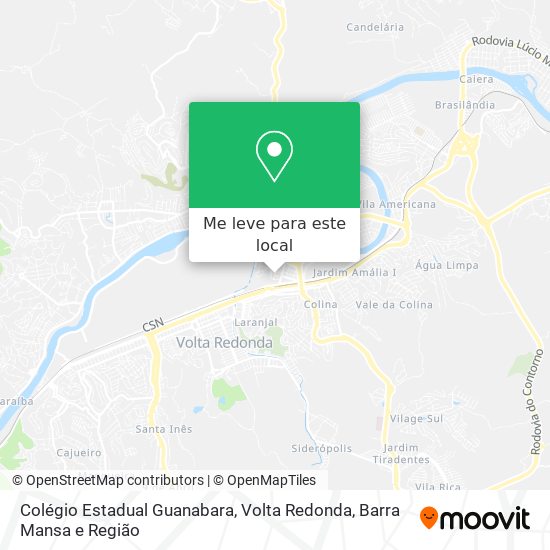 Colégio Estadual Guanabara mapa