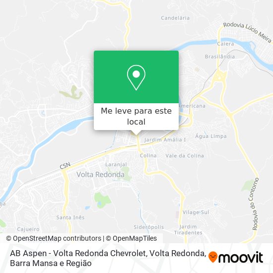 AB Aspen - Volta Redonda Chevrolet mapa