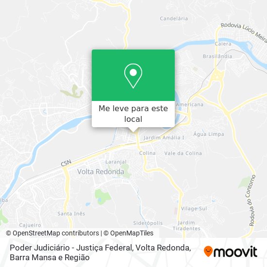 Poder Judiciário - Justiça Federal mapa