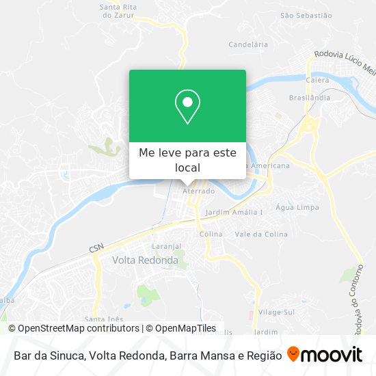 Bar da Sinuca mapa