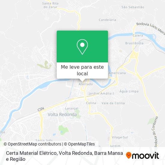 Certa Material Elétrico mapa