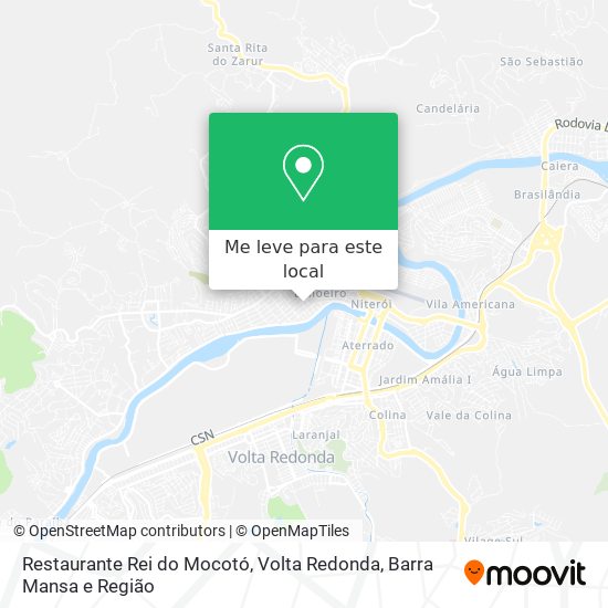 Restaurante Rei do Mocotó mapa