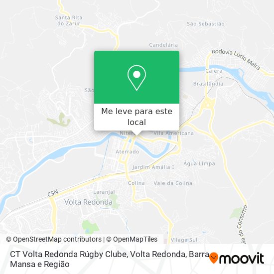 CT Volta Redonda Rúgby Clube mapa