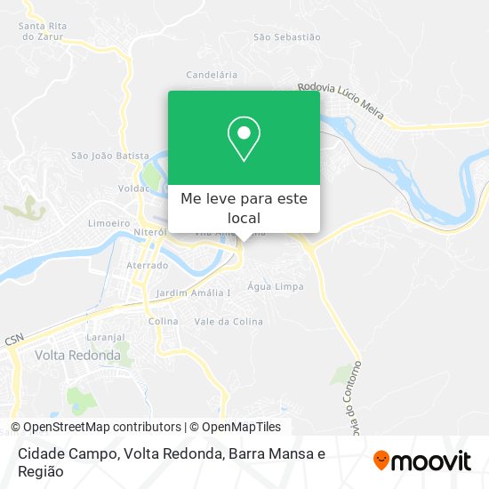 Cidade Campo mapa
