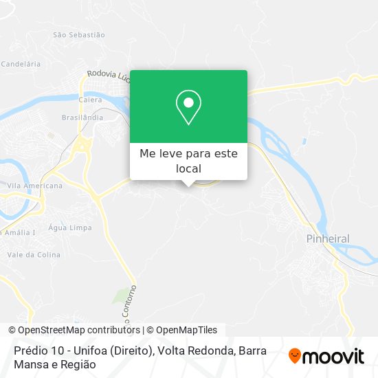 Prédio 10 - Unifoa (Direito) mapa