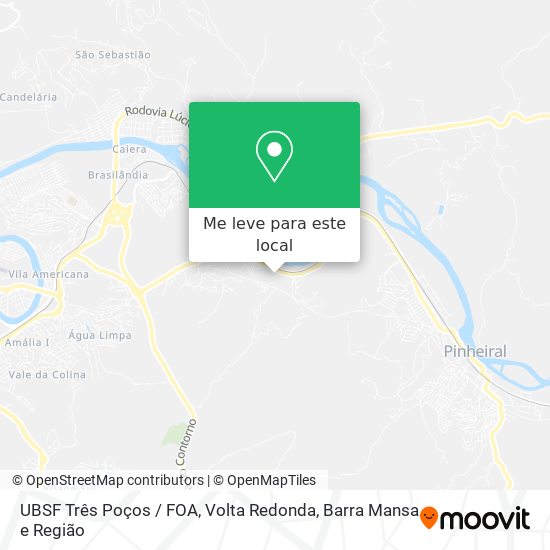 UBSF Três Poços / FOA mapa