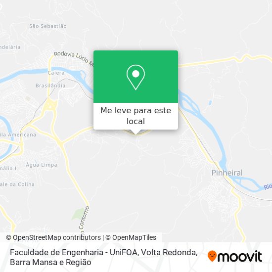 Faculdade de Engenharia - UniFOA mapa