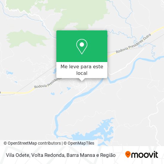 Vila Odete mapa