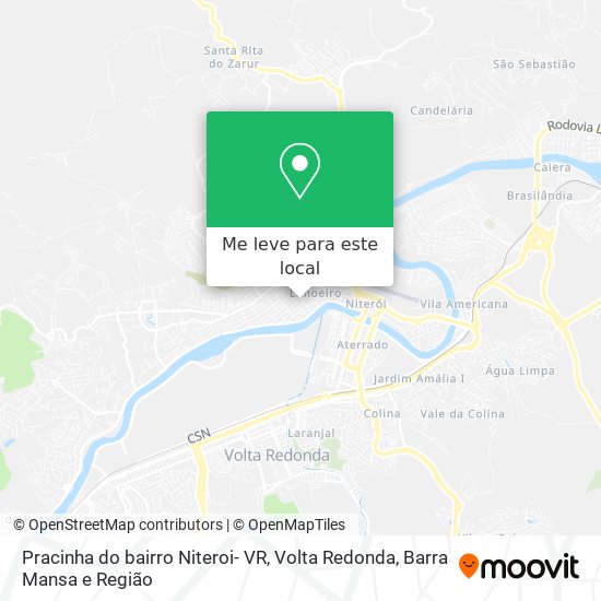 Pracinha do bairro Niteroi- VR mapa