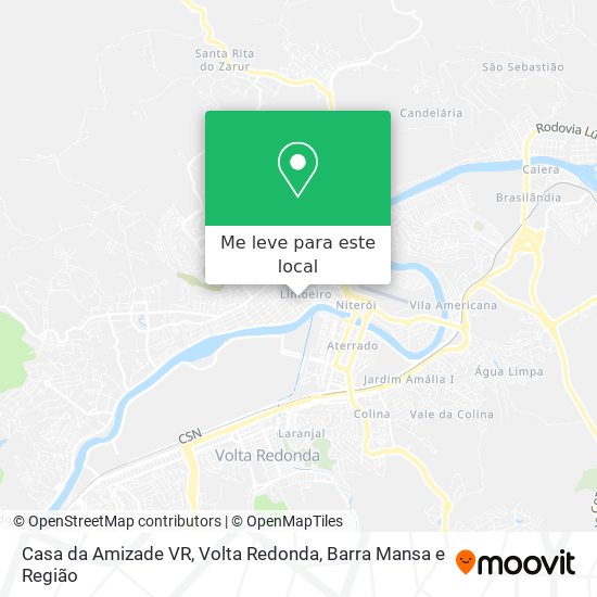 Casa da Amizade VR mapa