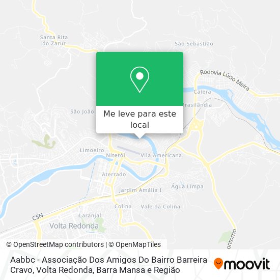 Aabbc - Associação Dos Amigos Do Bairro Barreira Cravo mapa