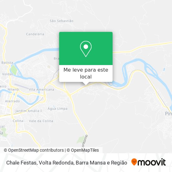 Chale Festas mapa