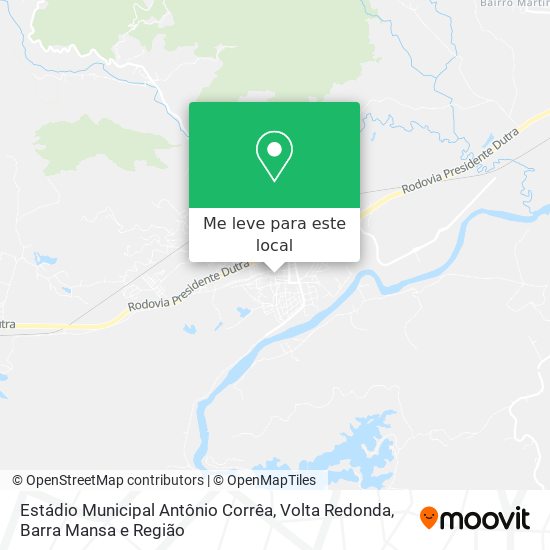 Estádio Municipal Antônio Corrêa mapa
