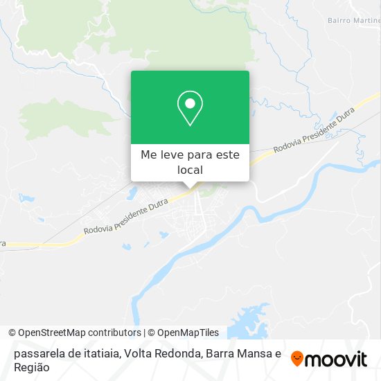 passarela de itatiaia mapa