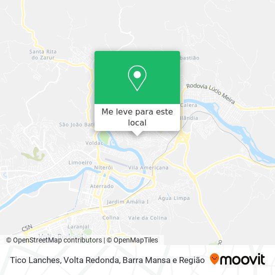 Tico Lanches mapa
