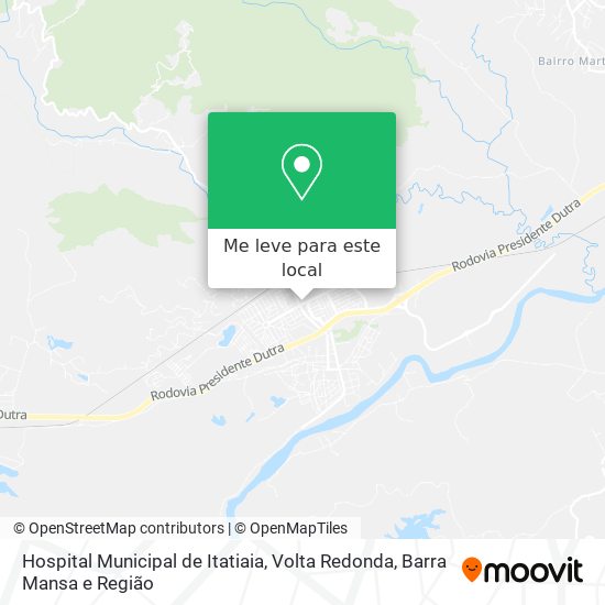 Hospital Municipal de Itatiaia mapa