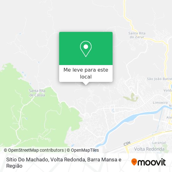 Sítio Do Machado mapa