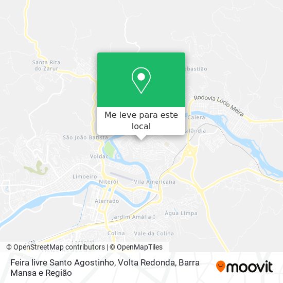 Feira livre Santo Agostinho mapa
