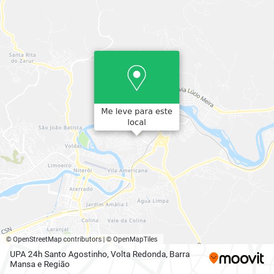 UPA 24h Santo Agostinho mapa