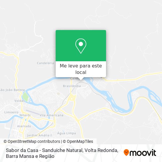 Sabor da Casa - Sanduíche Natural mapa