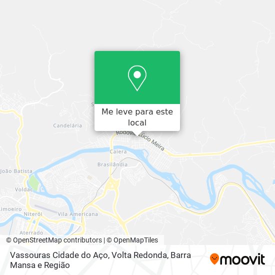 Vassouras Cidade do Aço mapa