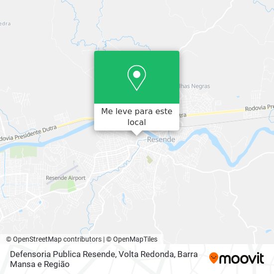 Defensoria Publica Resende mapa